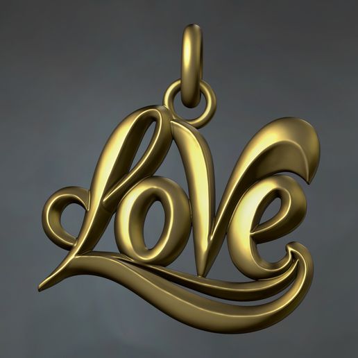 Adorable LOVE pendant 3D model