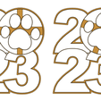 6.png 2023 new year CATs Cookie cutter