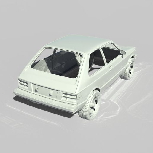 🚗 Toyota Starlet 1982 1/10 scale 313mm wheelbase RC・ STL File