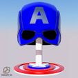 Captain_America_Base_Helmet.jpg Captain America Helmet Stand - Avengers