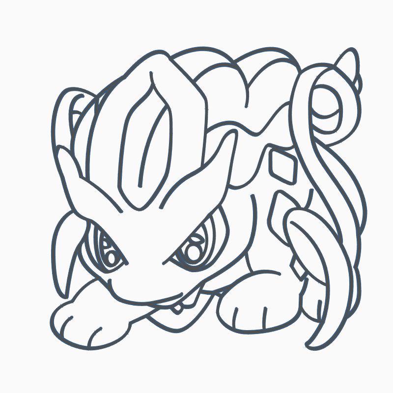 suicune coloring pages