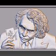 joker stl file 2.jpg Joker stl model file bas relief -  CNC TESTED