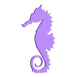 hippocampe seul.stl Seahorse Statuette