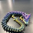 Kristalldrache, bewegliches Flexi-Wackeltier, Druck an Ort und Stelle, Fantasy