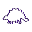 dino 3.STL STL-Datei dinosaur dino cookie cutter kostenlos・Design für 3D-Drucker zum herunterladen