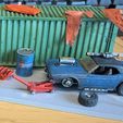 IMG_2397b.JPG Free STL file Matchbox / Hotwheels Car Jack - 1:64 20mm Gaslands・3D printable model to download