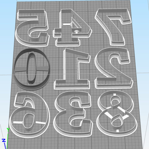 numeros.png CUTTER NUMBERS - COOKIE CUTTER NUMBERS