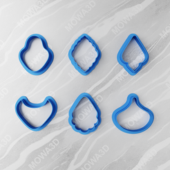 clay-cutter-earrings-4.png STL file Clay cutter polymer earrings set of 06 pcs・3D printer design to download