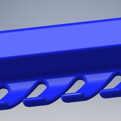 WireHolderV3.jpg Free 3D file Clamp-on desk USB cable holder (improved V2)・3D print design to download