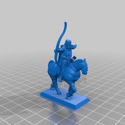62ecdb137e227e9ec5681b12a37ea739.png Download free STL file Knight archer on horseback • 3D printable template, ottar