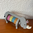 Rhino1.png Washi Tape Holder Rhino