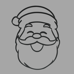 Santa_Claus_Wall_Silhouette_01_Render_01.png Fichier STL Silhouette du Père Noël sur le mur // Design 01・Design pour imprimante 3D à télécharger