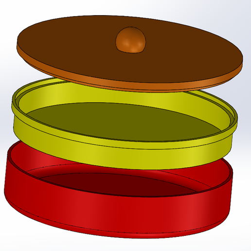 Double storage box 3D model