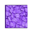 25mm_square_base_cobblestone_v2_005_t.stl 10x 25mm square base with cobblestone ground v2 (+toppers)