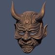 01.JPG Devil Mask-Hannya Mask-Samurai Mask-Satan mask for cosplay 3D print model