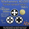WH40k-Faction-Pack-4.jpg Warhammer Token Expansion Pack #4 WH Game Templar Factions