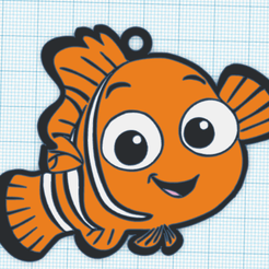 nemo-01.png Fichier STL Porte-clés Nemo・Objet pour impression 3D à télécharger