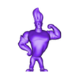 Johnny_Bravo_1_piece.stl Johnny Bravo  - 80's cartoon-FANART FIGURINE