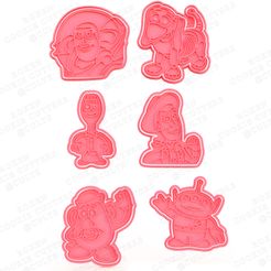1.jpg 3D file Toy story cookie cutter set of 6・Design to download and 3D print, roxengames