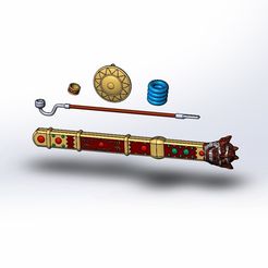 Medicine-Seller-sword,-tobacco-pipe,-ring,-mirror,-hairpin-3d-model.jpg Medicine Seller sword , tobacco pipe, ring, mirror, hairpin. Mononoke