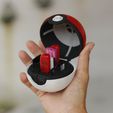 _MG_4344.jpg STL file Pokemon ball usb sd pendrive USB HOLDER STICK pokeball・Template to download and 3D print