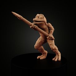 Frogfolk-Spearman-(1).jpg Frogfolk: Frog Spearman (Based & Unbased)