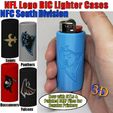 Bic-NFL-NFC-South-Img.jpg NFL Football Bic Lighter Cases NFC South Division Buccaneers Falcons Panthers Saints