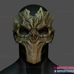 darksiders_death_mask_cosplay_3d_print_file_01.jpg Archivo 3D Darksiders Death Mask Cosplay Helmet STL 3D Print File・Plan para descargar y imprimir en 3D