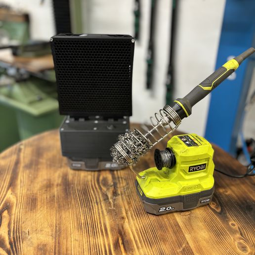 🔋 Soldering Fume Extractor Ryobi・ 3MF File for 3D printing・Cults