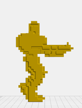 🎲 8-Bit Bill Rizer From Contra・ STL File for 3D printing・Cults