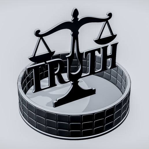 TRUTH Justice Word Sign - Cults3D 3D Model | 3Drop