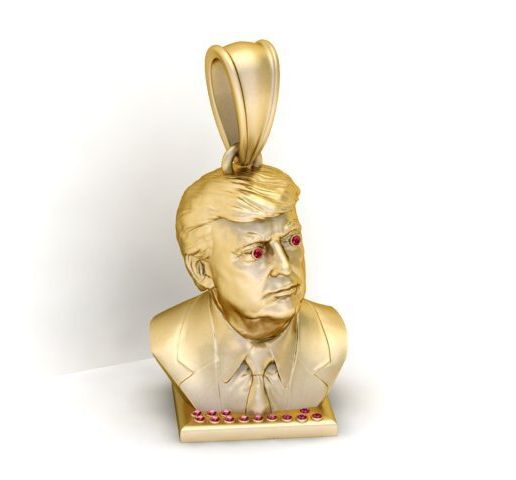 Boxer Champion Bust Pendant 3D PRINTABLE MODEL