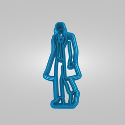 CookieCutter_DoctorWho_EleventhDoctor.png 11th Doctor Imprint Cookie Cutter from Doctor Who