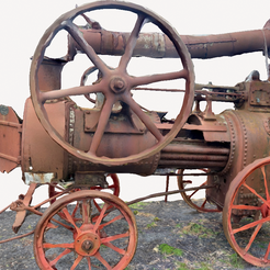 Steam-Engine-Download-3D-Model-oncults3d.png Free STL file VERYOLD Steam Tractor Experience the Power of History・3D printable design to download