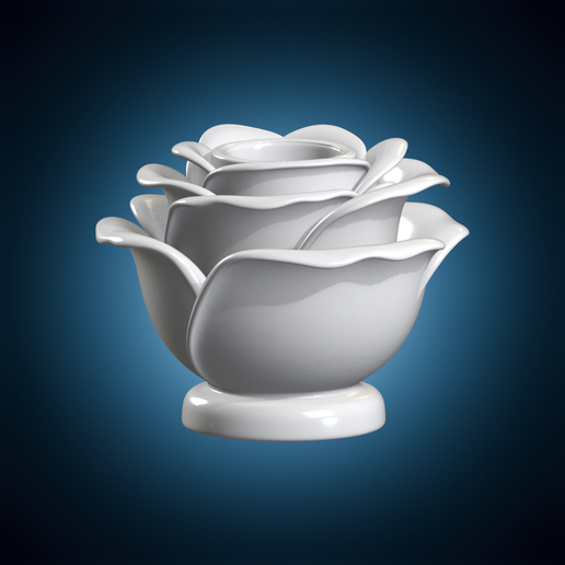 Rose Tealight Candle Holder