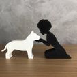 WhatsApp-Image-2023-01-06-at-10.11.58.jpeg Girl and her Pit bull (afro hair) for 3D printer or laser cut