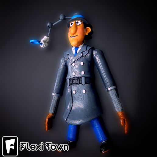 2-D.png Flexi Inspector Gadget, figurine articulée, 3mf inclus
