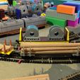 IMG_0921.jpg 50-футовый вагон для бревен/труб в масштабе N с сцепками Micro-Trains