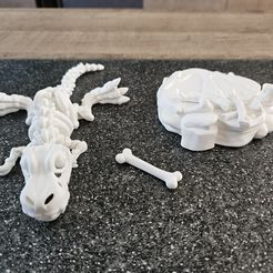 Flexi Factory Print-in-Place Esqueleto de dinosaurio T-Rex