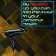 heating up.jpg Fichier STL gratuit Masque 3D NanoHack amélioré (version de production de masse)・Modèle à télécharger et à imprimer en 3D