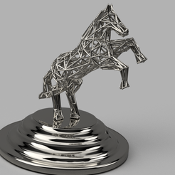 ch71.1.png Free STL file Low Poly Horse・3D printer model to download