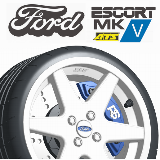 1/18 WHEEL FORD ESCORT MK5 ATS - NISSAN NISMO R400 LMGT1 GTR / LIBERTY WALK / PORSCHE /LEXUS LS400 / BMW / FORD/ SUBARU STI WRX / MITSUBISHI EVO / AE86 / MUGEN / TYPE R / PRODRIVE /MERCEDES /
