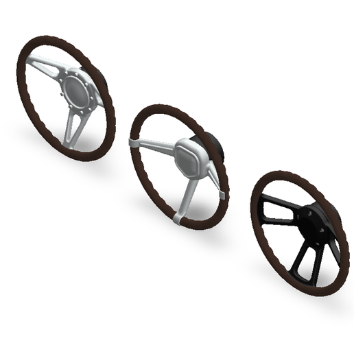 1/24 Scale Custom Steering Wheels - Physics Collection