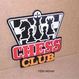 ajedrez-tablero-club-piezas-chess-championship-cartel-peones.jpg Chess, sign, chessboard, club, pieces, chess, championship, poster, logo, print3d, knight, pawn, rook, rook
