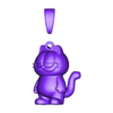 Oneinchpendant-993.stl Garfield pendant charms