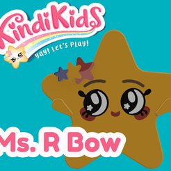 View4.png Fichier STL Ms R Bow - Modèle imprimable en 3D inspiré du Kindi Kids Show Modèle imprimable en 3D・Modèle à télécharger et à imprimer en 3D