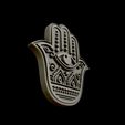 09.jpg Hamsa Hand symbol 3D model relief 02