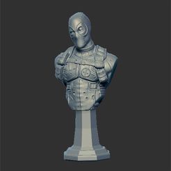 Deadpool01.jpg Fichier STL gratuit buste de deadpool・Objet à télécharger et à imprimer en 3D