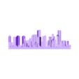 Houston_thickbase.stl Downtown Houston Skyline