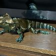 Bearded Dragon Articulated Toy, Print-In-Place Body, Snap-Fit Head, Cute Flexi